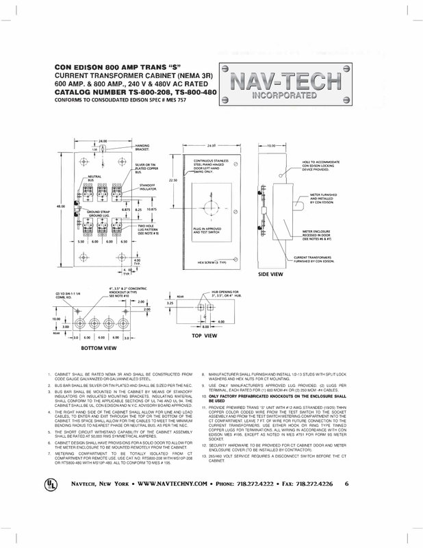 Con Ed TS800-208 & TS800-480 - Trans-Sockets