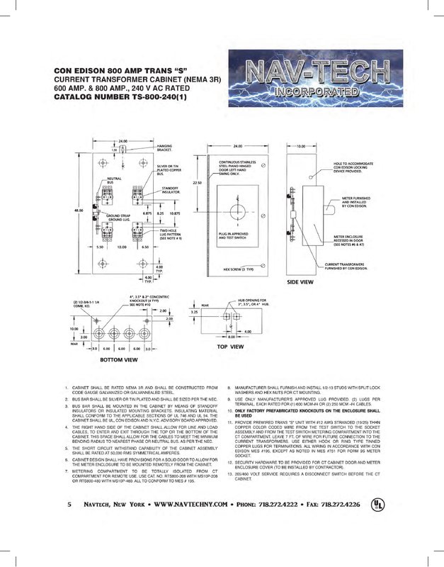 Con Ed TS800-240-1 - Trans-Sockets