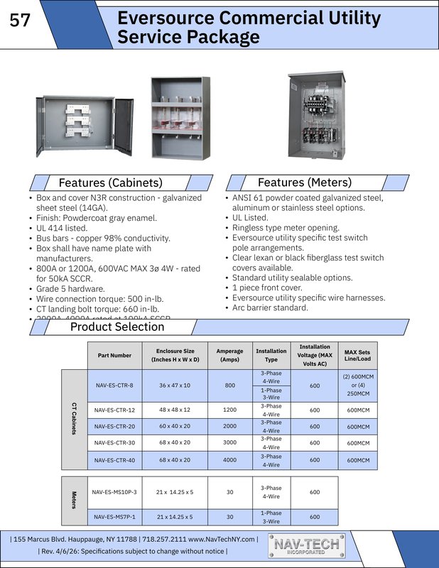 Eversource Commercial Utility Package - CT Cabinets