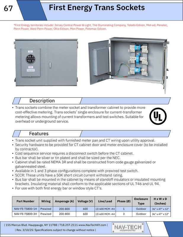 First Energy Trans Sockets - Trans-Sockets