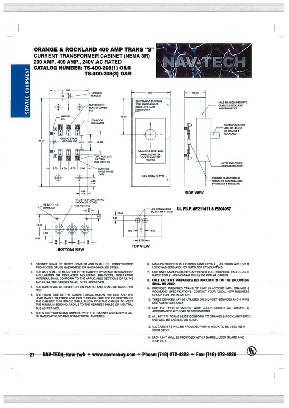 O&R TS400-208 1 & TS400-208 3 - Trans-Sockets