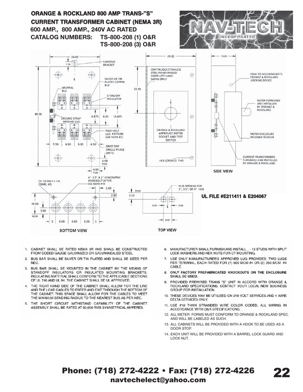 O&R Ts800 1-PH & 3-PH - Trans-Sockets