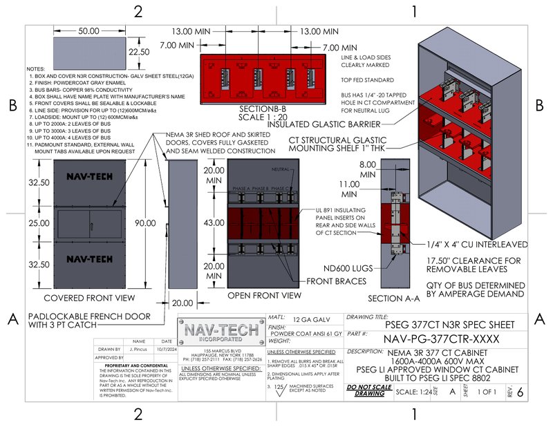 PSEG 377CT NEMA 3R - CT Cabinets