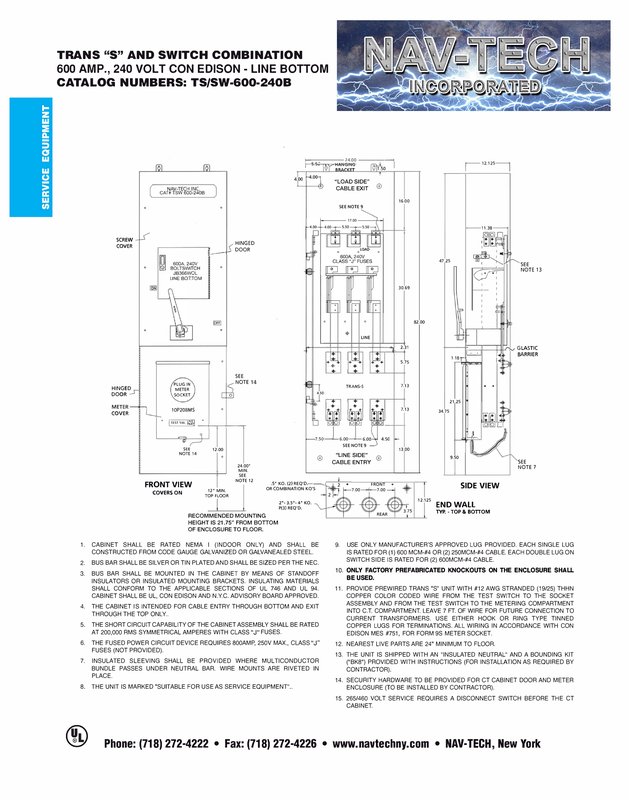 TSSW-600-240B - Trans Socket / Disconnect Combo