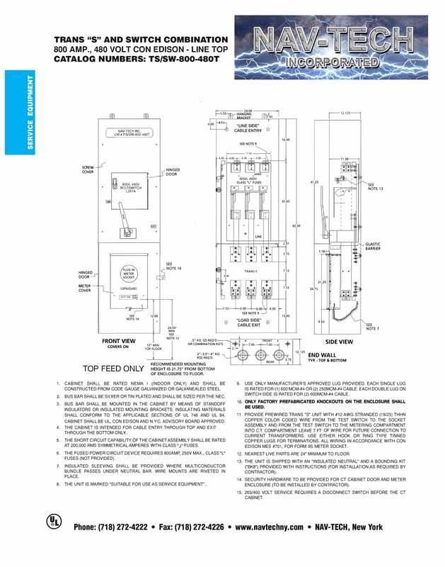 TSSW-800-480T - Trans Socket / Disconnect Combo